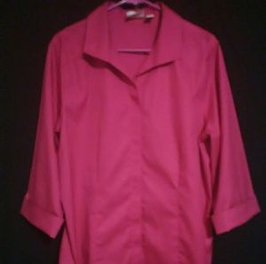 Chico's Pink Button-down Top